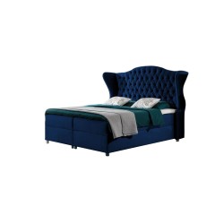 Cama continental Vita con cabecera acolchada decorativa: comodidad y elegancia en tu dormitorio.
