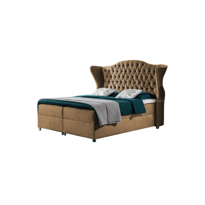 Das Kontinentalbett Vita mit dekorativer Kopfteil-Steppung - Komfort und Eleganz in Ihrem Schlafzimmer.