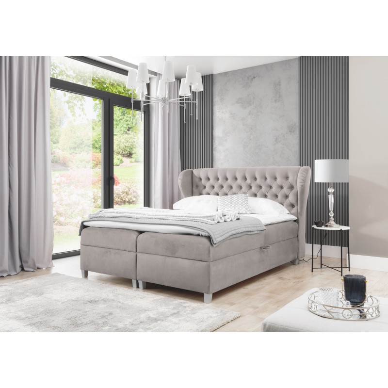 Cama continental Vita: sueño de lujo y elegancia en tu dormitorio.