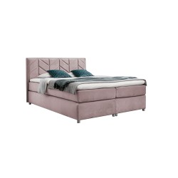 Cama continental Vita con costuras decorativas - Lujo y comodidad cada noche.