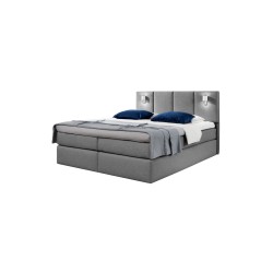 bMeta Title:/b Cama continental Forma con iluminación sensorial - nan, Raquel 16 | Ideal para tu dormitorio