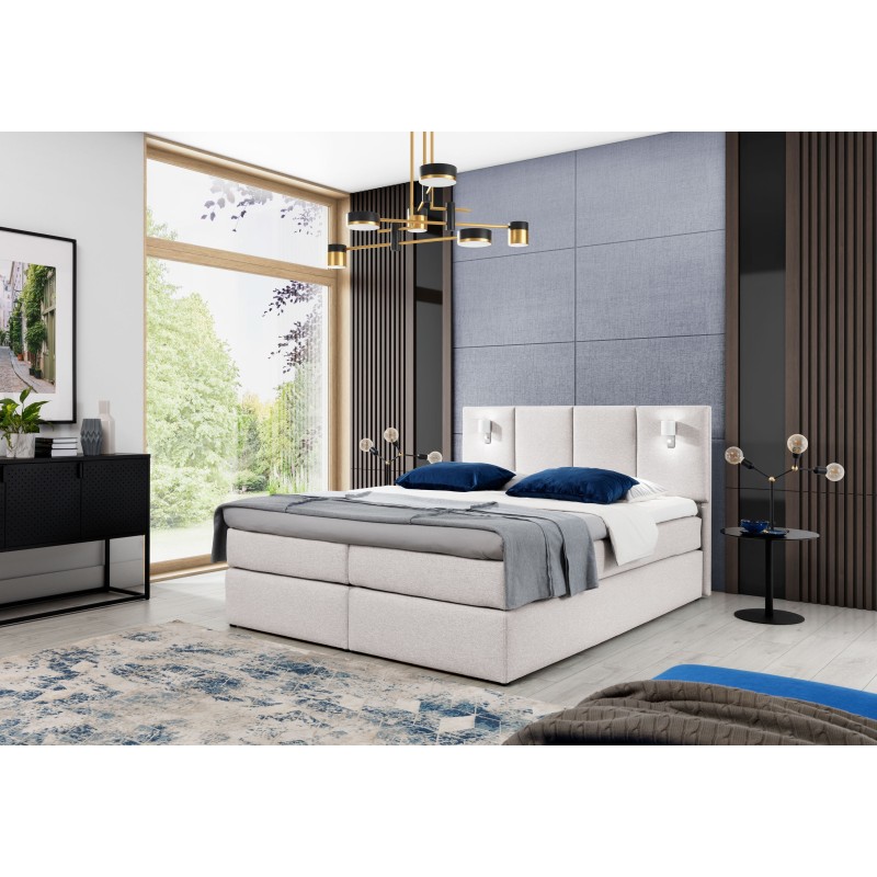 bMeta Title:/b Continental Bed Forma with Sensory Lighting - nan, Raquel 16 | Perfect for Your Bedroom