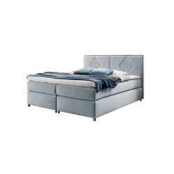 Cama continental Line con costuras decorativas: elegancia y confort del sueño