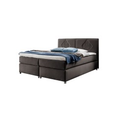 Cama continental Line con costuras decorativas: elegancia y confort del sueño