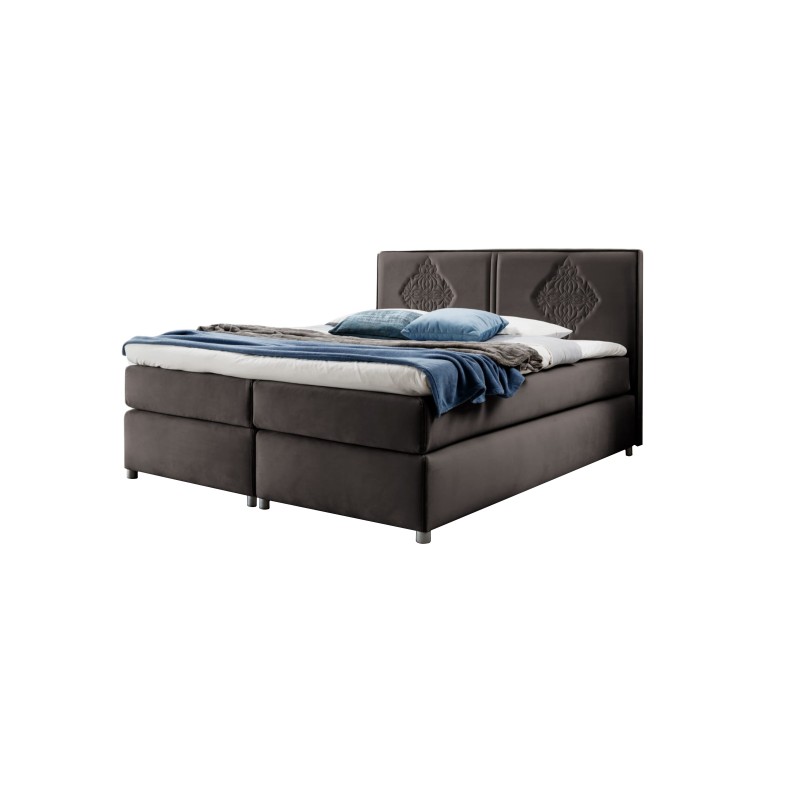 Cama continental Line con costuras decorativas: elegancia y confort del sueño