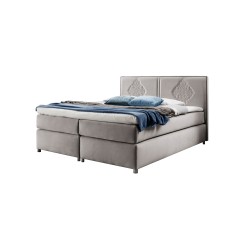 Cama continental Line con costuras decorativas: elegancia y confort del sueño