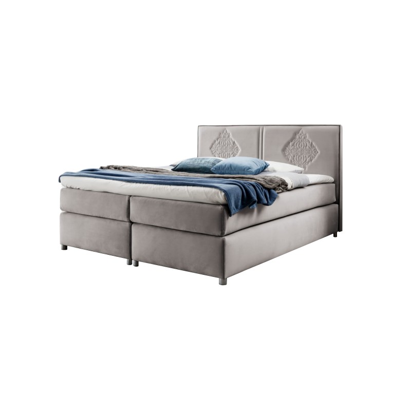 Line continental bed with decorative stitching – elegance and sleeping comfort