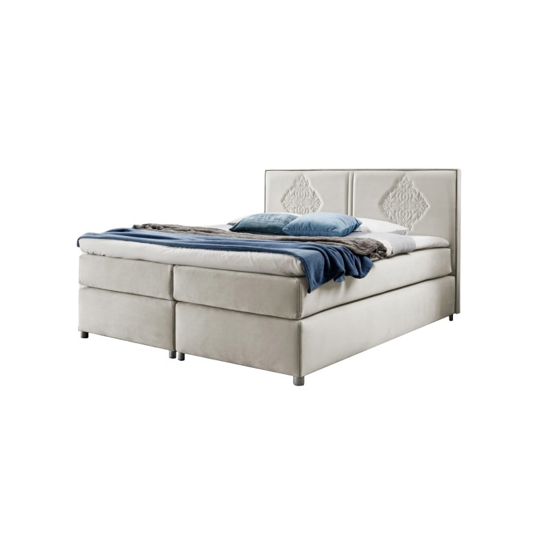 Line continental bed with decorative stitching – elegance and sleeping comfort