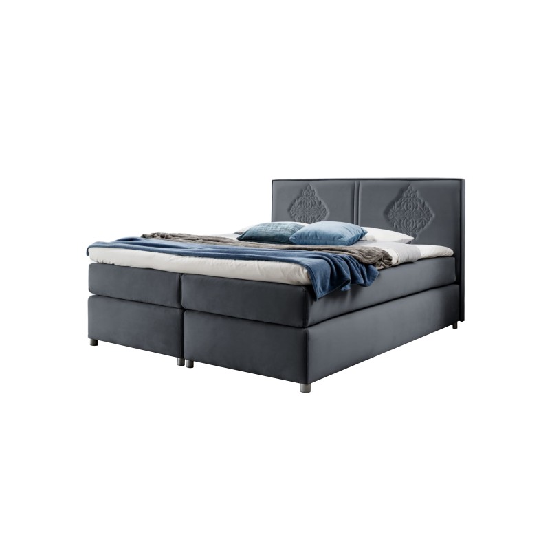 Line continental bed with decorative stitching – elegance and sleeping comfort