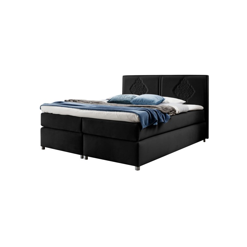 Line continental bed with decorative stitching – elegance and sleeping comfort