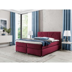 Line continental bed with decorative stitching – elegance and sleeping comfort