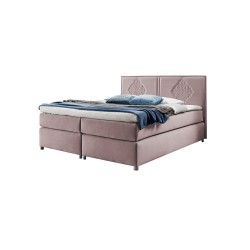 Cama continental Line con costuras decorativas: elegancia y confort del sueño