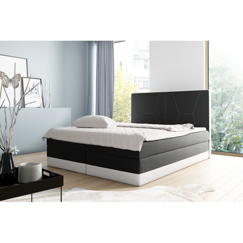 Cama continental de lujo Zone con contenedor para ropa de cama - tela nan, Inari 100 + Soft 17.