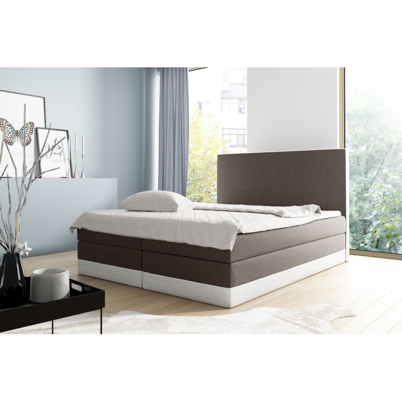Cama continental de lujo Zone con contenedor para ropa de cama - tela nan, Inari 100 + Soft 17.