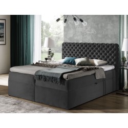 Cama Continental Chesterfield de Lujo con Memoria - nan, Riviera 97 16 | Dormitorio en Estilo Premium