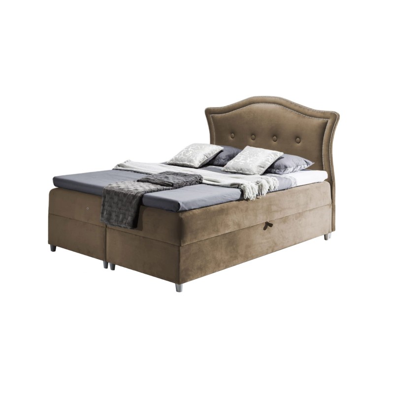 Cama continental Oaza con contenedor para ropa de cama - Lujo y confort para dormir.