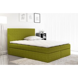 Cama Continental Rubin con Contenedor de Ropa de Cama en Tela nan, Olimp 18 | Comodidad y Practicidad en tu Dormitorio