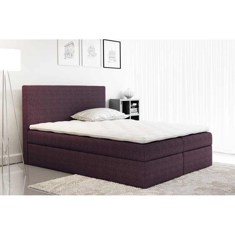 Cama Continental Rubin con Contenedor de Ropa de Cama en Tela nan, Olimp 18 | Comodidad y Practicidad en tu Dormitorio