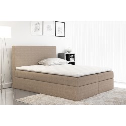 Cama Continental Rubin con Contenedor de Ropa de Cama en Tela nan, Olimp 18 | Comodidad y Practicidad en tu Dormitorio