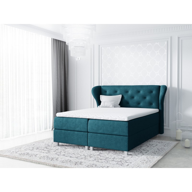 Cama continental Korona con contenedores para ropa de cama | Comodidad y elegancia excepcionales en tu dormitorio