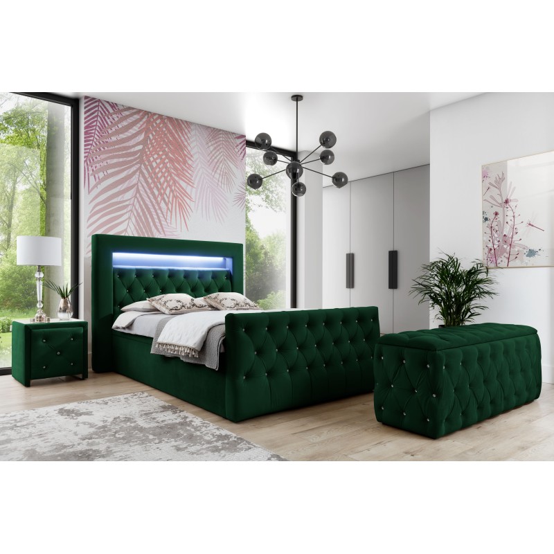 Luxus-Kontinentalbett Belvo mit LED-Beleuchtung | nan | Komfort und Eleganz