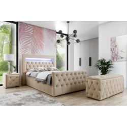 Luxus-Kontinentalbett Belvo mit LED-Beleuchtung | nan | Komfort und Eleganz