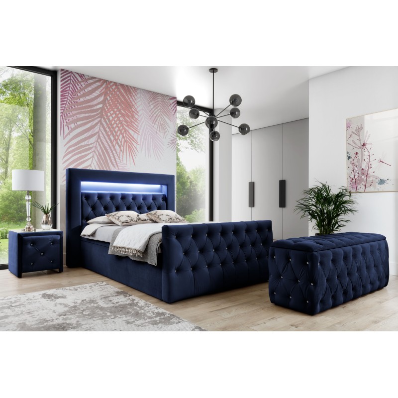 Luxus-Kontinentalbett Belvo mit LED-Beleuchtung | nan | Komfort und Eleganz