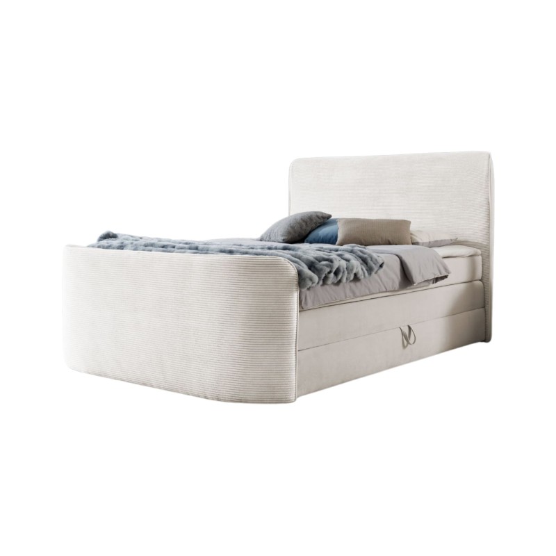 Luxury Bedroom Comfort | Continental Bed Forma with Storage Ottomans in Fabric