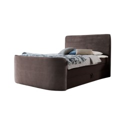 Lujo y Confort en el Dormitorio | Cama Continental Forma con Pufs para Ropa de Cama en Tejido nan