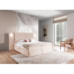 Cama Continental de Lujo Noxar con Iluminación Sensorial