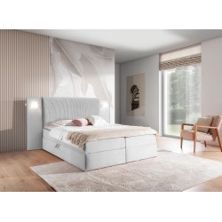 Cama Continental de Lujo Noxar con Iluminación Sensorial