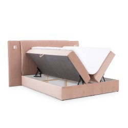 Cama Continental de Lujo Noxar con Iluminación Sensorial