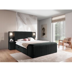 Cama Continental de Lujo Noxar con Iluminación Sensorial