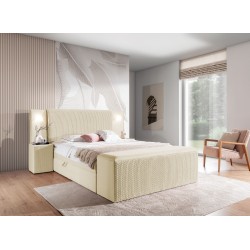 Cama Continental de Lujo Noxar con Iluminación Sensorial