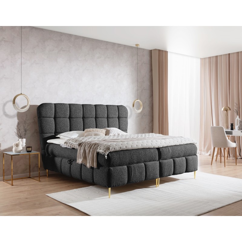 Prismo continental bed with decorative tufting – elegance and sleeping comfort
