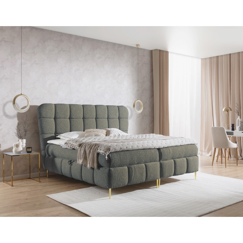 Prismo continental bed with decorative tufting – elegance and sleeping comfort