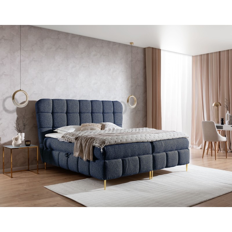 Prismo continental bed with decorative tufting – elegance and sleeping comfort