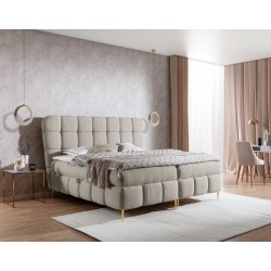 Prismo continental bed with decorative tufting – elegance and sleeping comfort