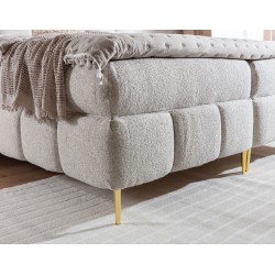 Prismo continental bed with decorative tufting – elegance and sleeping comfort