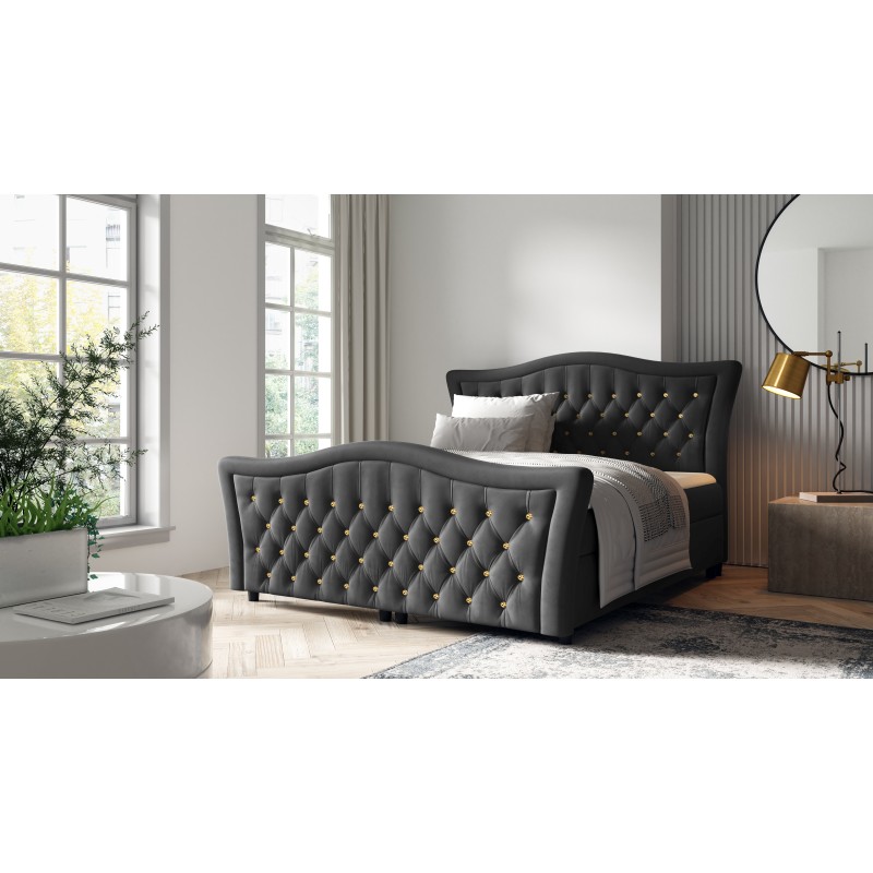 Continental bed Torvi with decorative quilting nan - match your sleep to the glamour style.
