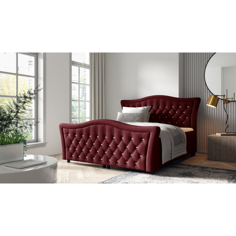 Continental bed Torvi with decorative quilting nan - match your sleep to the glamour style.