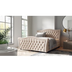 Continental bed Torvi with decorative quilting nan - match your sleep to the glamour style.