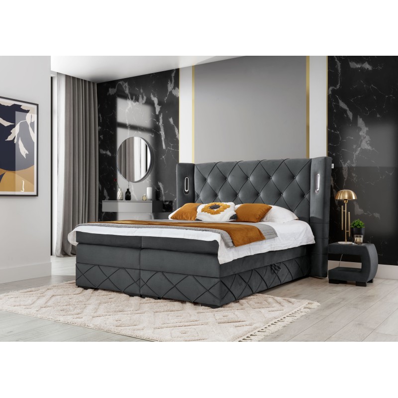 Cama continental Lavanoz Lux: confort y lujo en uno solo.