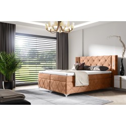 Cama Continental Lavanoz con Iluminación Sensorial en Tela nan | Lujo, Comodidad y Elegancia