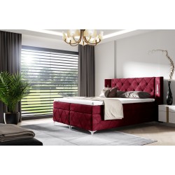 Cama Continental Lavanoz con Iluminación Sensorial en Tela nan | Lujo, Comodidad y Elegancia