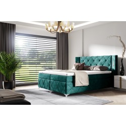 Kontinentalbett Lavanoz mit Sensorbeleuchtung in Stoff nan | Luxuriöser Komfort und Eleganz