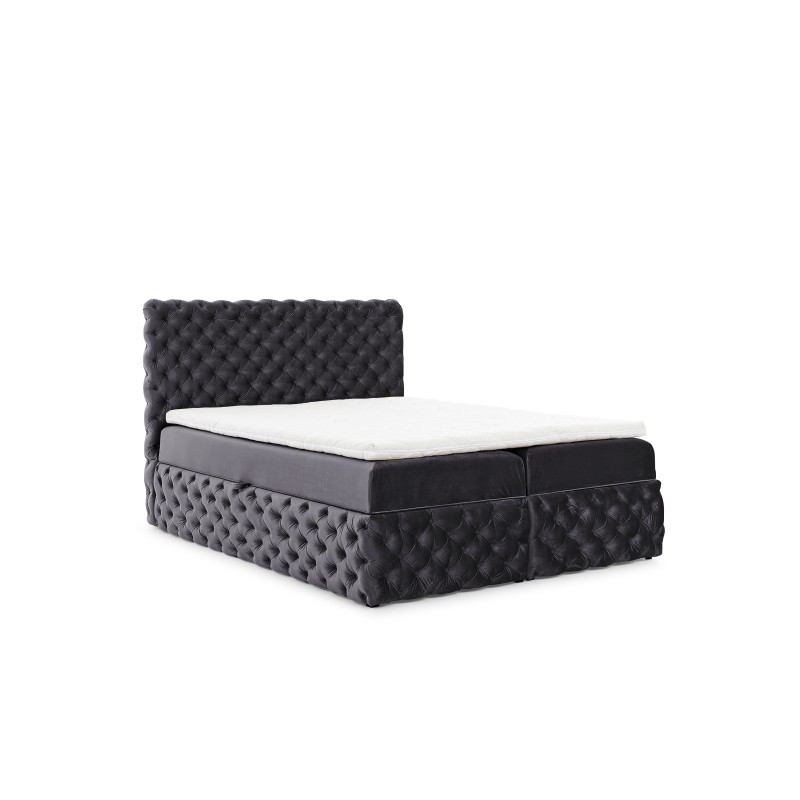 Cama continental Dormo acolchada con botones - comodidad y elegancia en tu dormitorio.