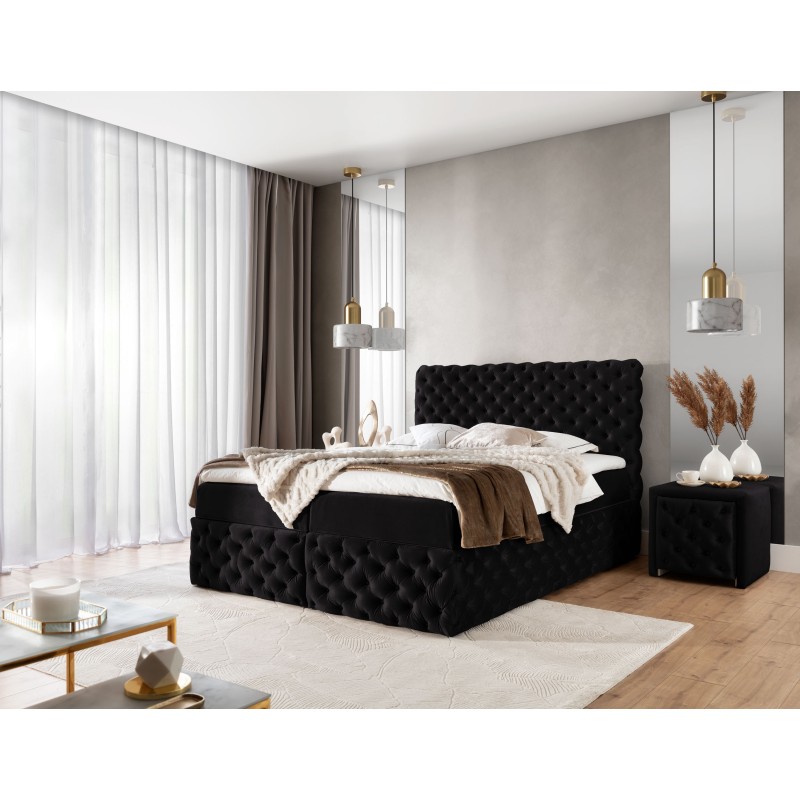 Kontinentales Bett Dormo mit Knopfsteppung - Komfort und Eleganz in Ihrem Schlafzimmer