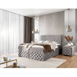 Cama continental Dormo acolchada con botones - comodidad y elegancia en tu dormitorio.