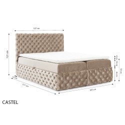 Dormo continental bed tufted with buttons - comfort and elegance in your bedroom